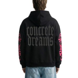 WildFlex Concrete Dreams Black Zip Hoodie