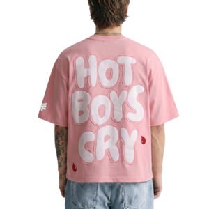 WildFlex Premium Hot Boys Cry Boxy-Fit Cotton T-Shirt for Men